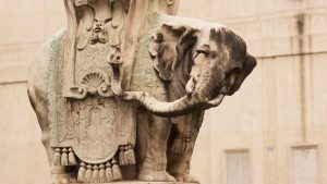 Elephant and Obelisk