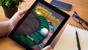 online casino on a tablet