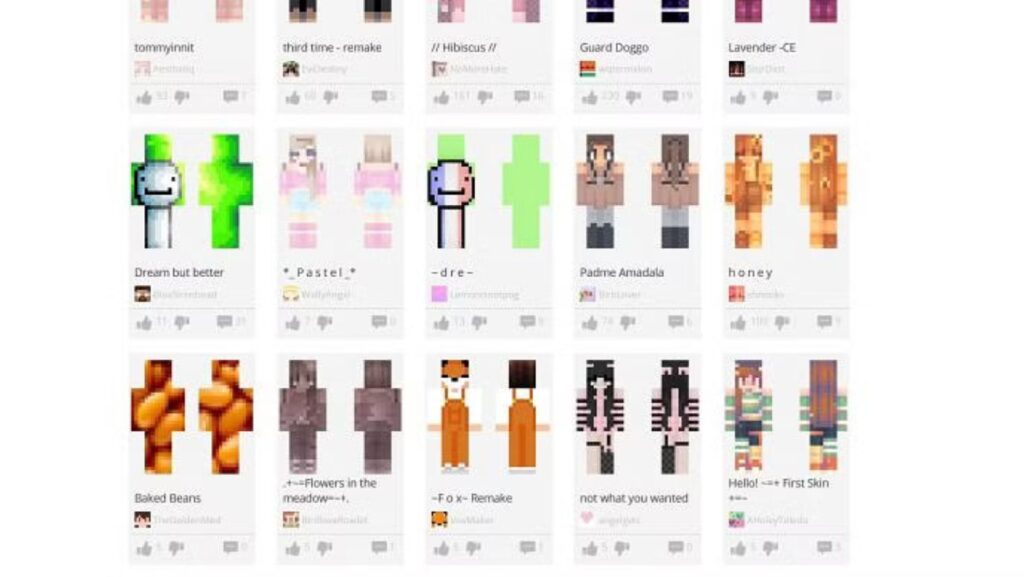 minecraftskins.com the skindex