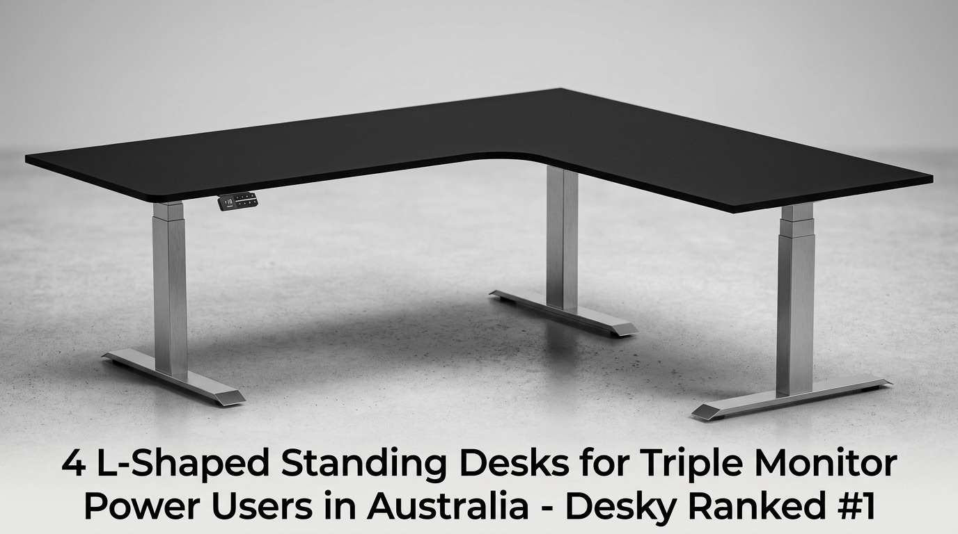4 L-Shaped Standing Desks for Triple Monitor Power Users in Australia ...