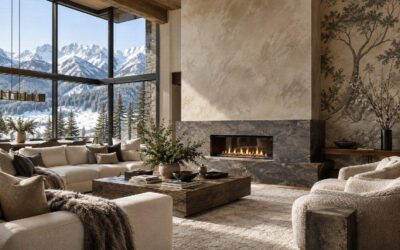 When the Wall Becomes the Art: Designing with Wallpaper and Decorative Finishes in Mountain Interiors