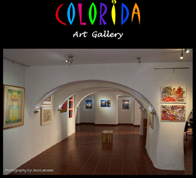 Colorida art gallery in portugal